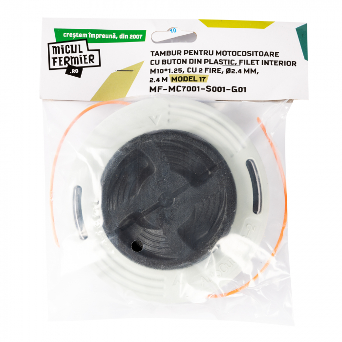 Tambur 2.4 mm Micul Fermier, buton plastic Model 17 [2]