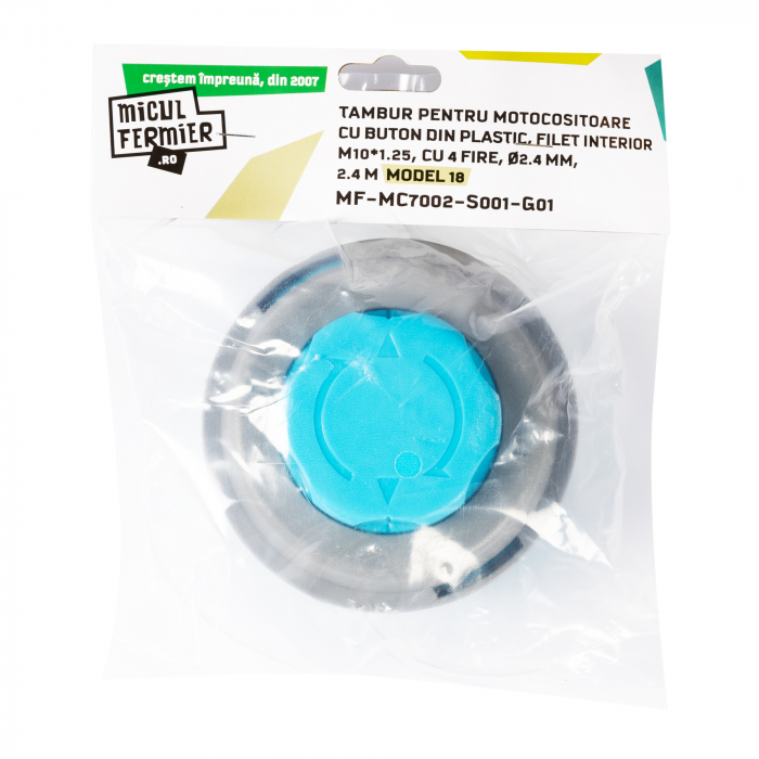 Tambur 2.4 mm Micul Fermier, buton plastic Model 18 [2]