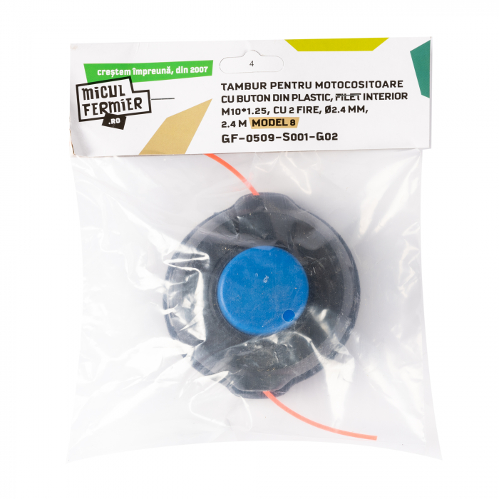 Tambur 2.4 mm Micul Fermier, buton plastic Model 8 [4]