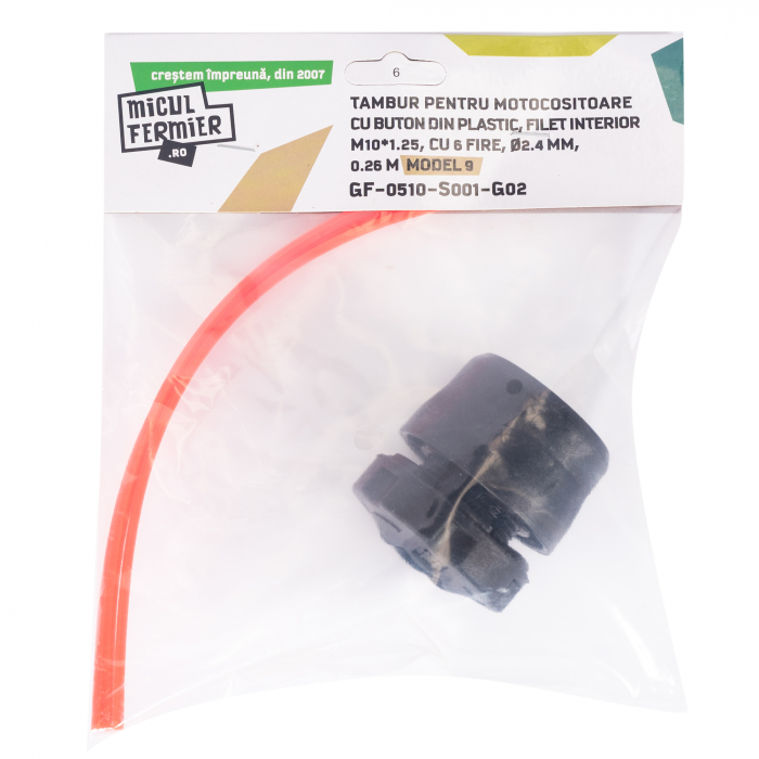 Tambur 2.4 mm Micul Fermier, buton plastic Model 9 [2]