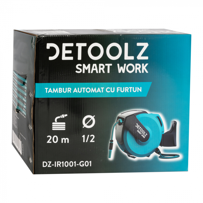 Tambur automat Detoolz cu furtun 20m 1/2“ G01 [9]
