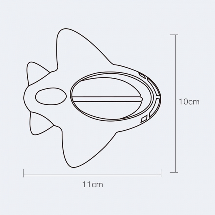 Termometru pentru Baie, Flippy, Plutitor, Rezistent la apa, Multifunctional, Model Avion, 11x10x4 cm, Roz [5]