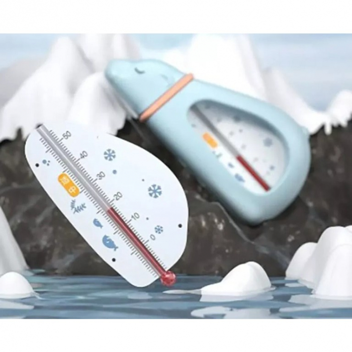Termometru pentru Baie, Flippy, Plutitor, Rezistent la apa, Multifunctional, Model Urs Polar, 15x7.5x4 cm, Albastru [5]