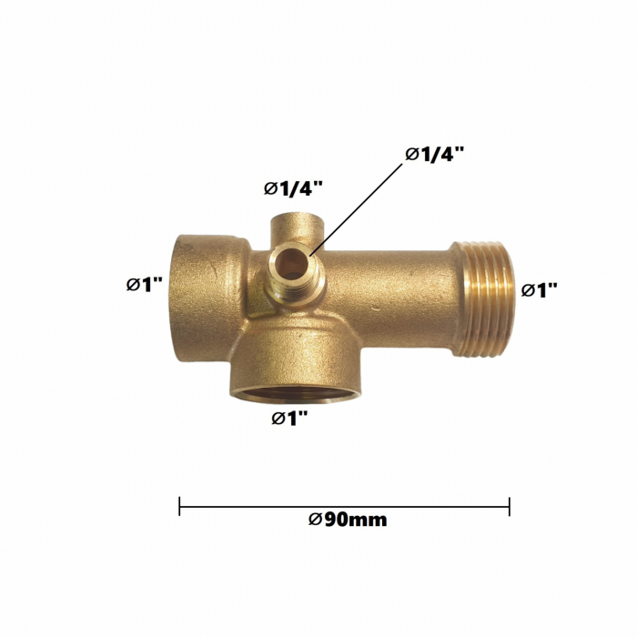 Teu de lagatura din alama cu 5 cai 9cm 170g, Elefant [4]