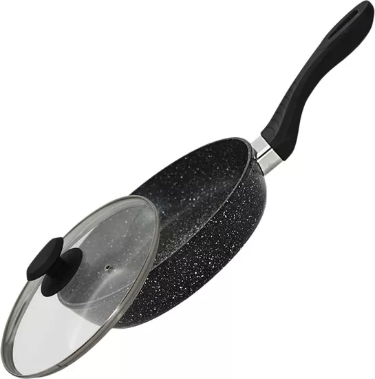 Tigaie adanca cu capac GP-34120, acoperire din marmura, 20cm [1]
