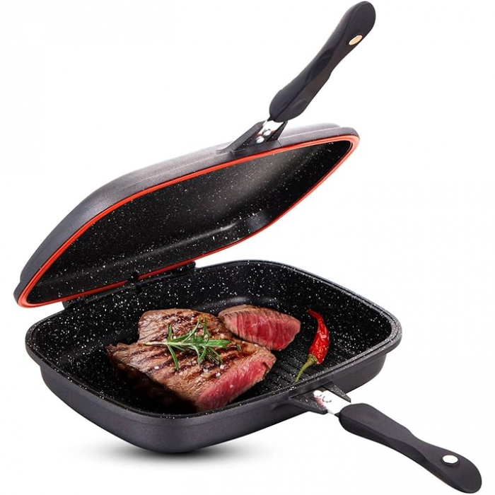 Tigaie dubla CF-DG32, acoperire din marmura,32cm [3]