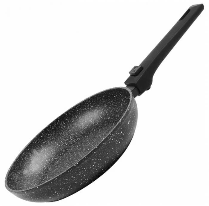 Tigaie fara capac GP-3028DR, acoperire din marmura, maner detasabil, 28cm [2]