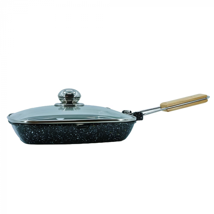 Tigaie grill cu interior antiaderent Wellberg, 24cm, WB-2400-24 [2]