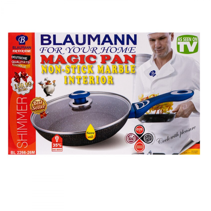 Tigaie universala Blaumann, cu interior antiaderent, diametru 26 cm, BL-2266-26V [4]