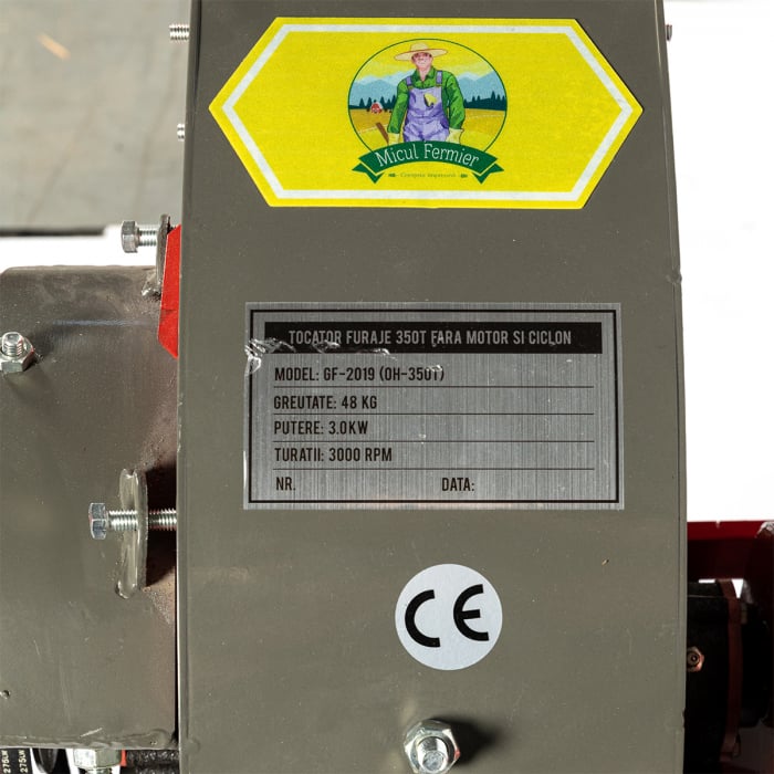 Tocator furaje cu turbina 350T Micul Fermier fara motor / ciclon, 500 Kg/h [6]