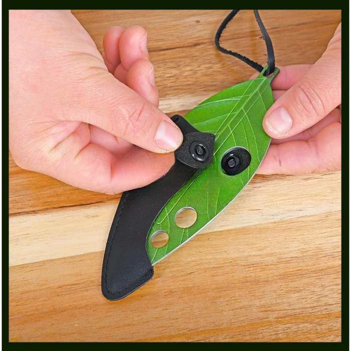 Tocator manual pentru ierburi Flippy, instrument de curatat frunze, tocator, margini ascutie, 9 gauri de diferite dimensiuni, multifunctional, material otel inoxidabil, rezistent la rugina, 14 x 5.5 c [4]