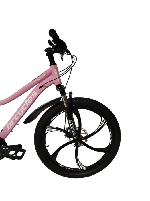 Bicicleta MTB 24″ S2403, cadru OTEL, 21 viteze, Roti magnesium cu Shimano, Roz [7]