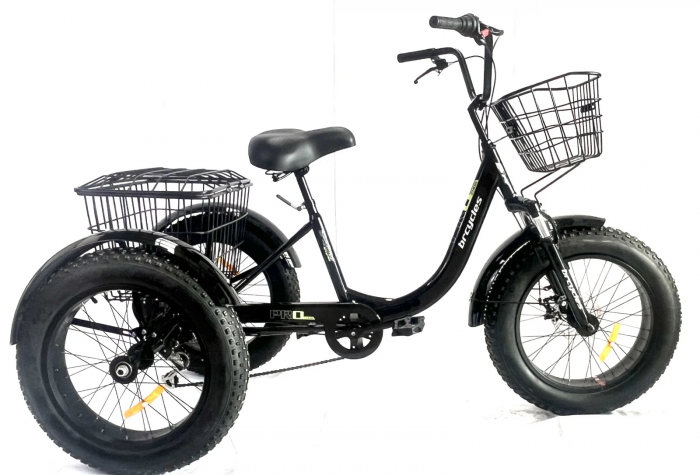 Tricicleta adulti,Fat cauciuc cu cos 20 inch Negru T2001 [2]