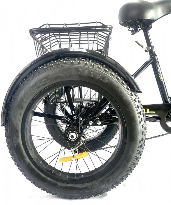 Tricicleta adulti,Fat cauciuc cu cos 20 inch Negru T2001 [6]