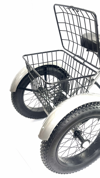 Tricicleta adulti,Fat cauciuc cu cos 20 inch Gri T2001 [8]