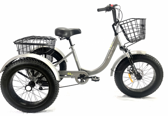 Tricicleta adulti,Fat cauciuc cu cos 20 inch Gri T2001 [2]