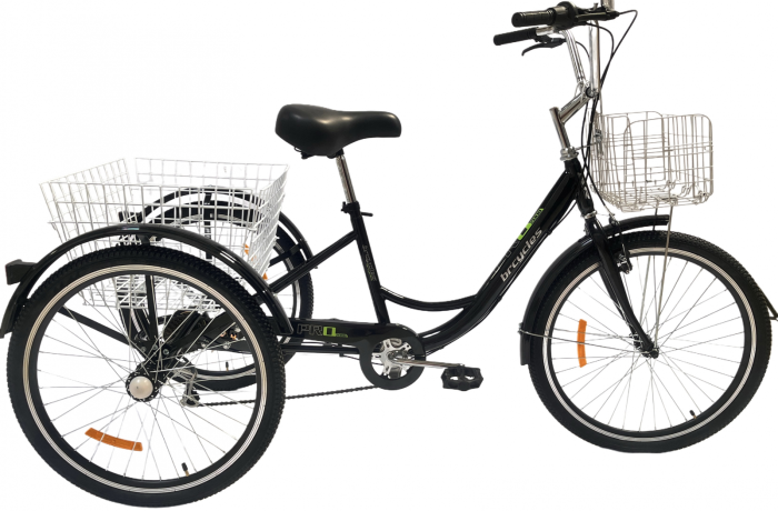 Tricicleta adulti, roti 24' Negru T2402 [2]