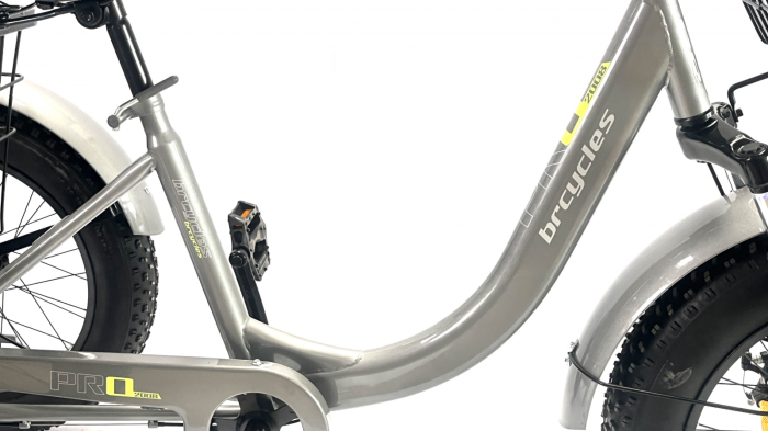 Tricicleta adulti, Fat cauciuc cu cos 24 inch Gri T2401 [8]