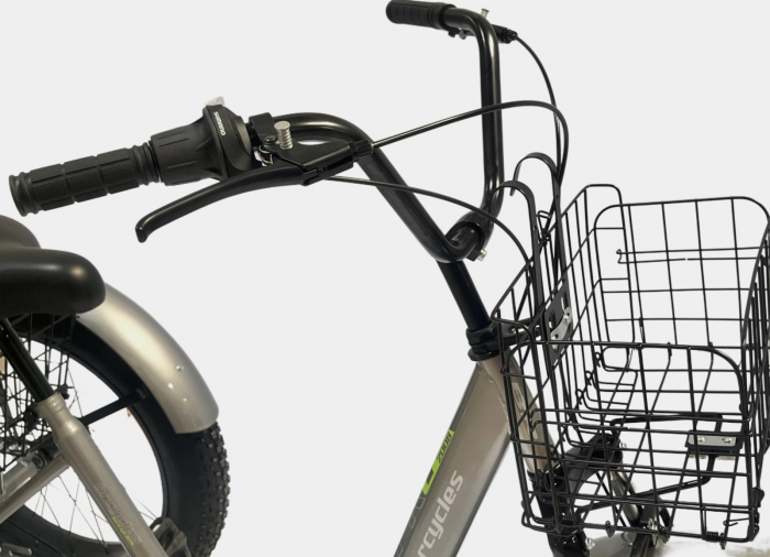 Tricicleta adulti, Fat cauciuc cu cos 24 inch Gri T2401 [7]