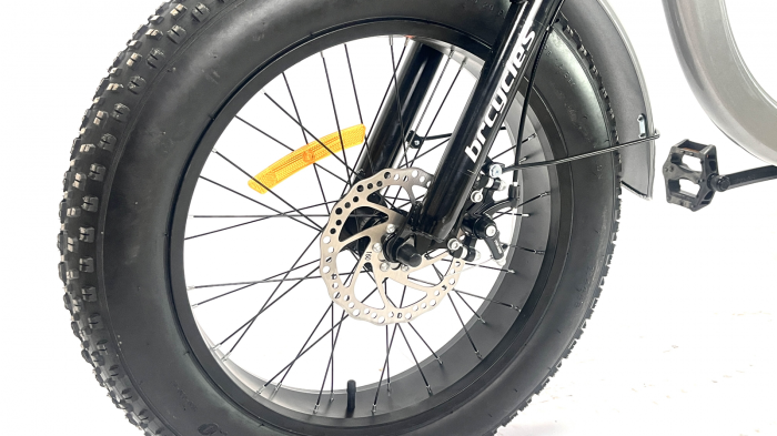 Tricicleta adulti, Fat cauciuc cu cos 24 inch Gri T2401 [6]