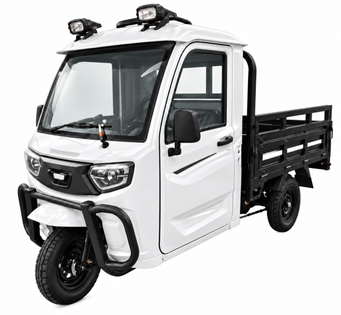 Tricicleta electrica cu remorca basculabila si cabina deschisa Blade TX-700, Motor 1200W, Autonomie pana la 50km [2]