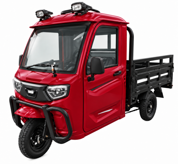 Tricicleta electrica cu remorca basculabila si cabina deschisa Blade TX-700, Motor 1200W, Autonomie pana la 50km [3]