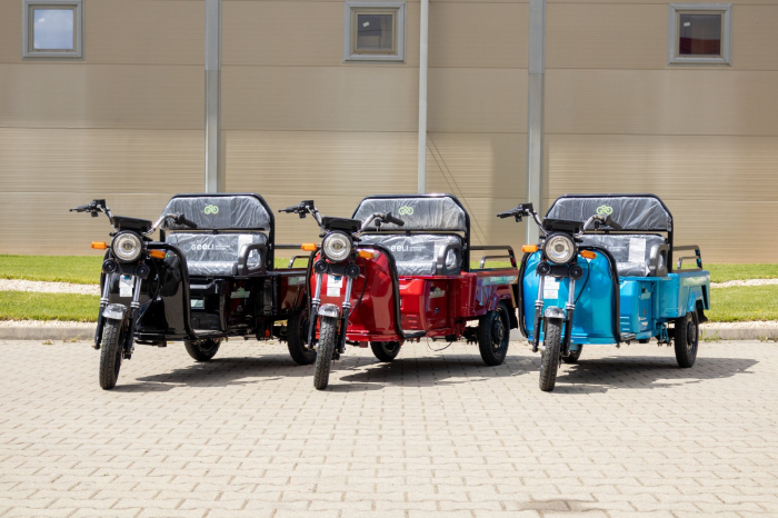 Tricicleta electrica Geeli E-pickup cu remorca basculabila 1500W, fara permis, 25km/h, baterie 60V 32Ah, autonomie 50-70 km [2]