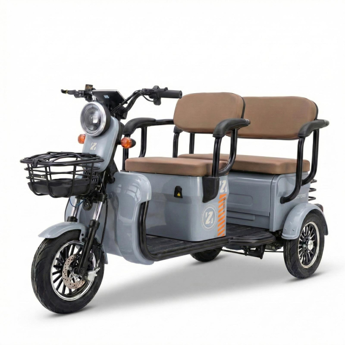 Tricicletă Electrică V6 1800W, 72V 20Ah – Fără Permis, 2 Locuri, Autonomie 80 km, Spațiu Generos Depozitare [17]