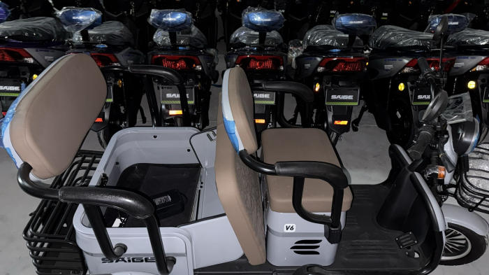 Tricicletă Electrică V6 1800W, 72V 20Ah – Fără Permis, 2 Locuri, Autonomie 80 km, Spațiu Generos Depozitare [15]
