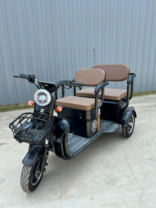 Tricicletă Electrică V6 1800W – Fără Permis, 2 Locuri, Autonomie 80 km, Spațiu Generos Depozitare [6]