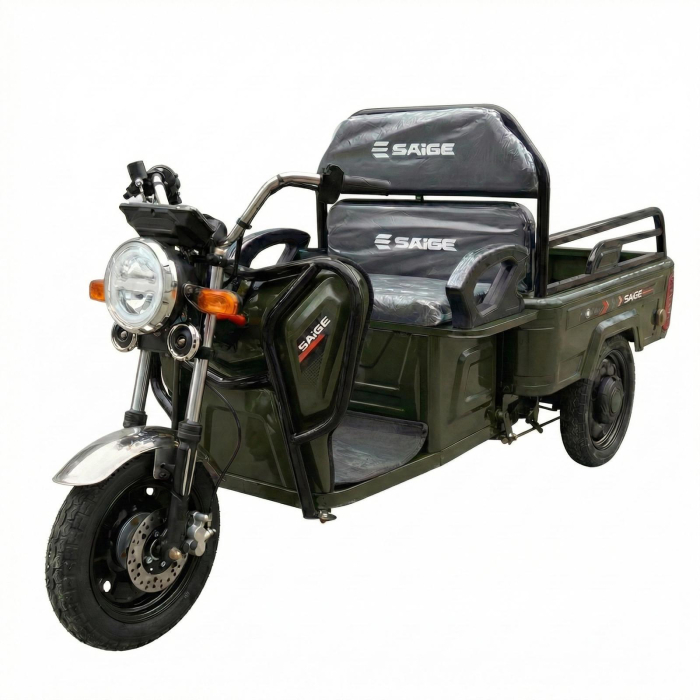 Tricicleta electrica XPB1600 cu remorca basculabila 1600W, fara permis,25km/h, baterie 72V32Ah, autonomie 70 km [12]