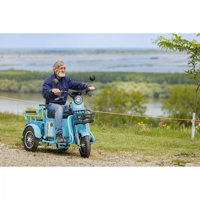 Triciclu Electric RDB SINOE PRO, fara permis, 1160W, 25km/h, autonomie 55 km, 60V, 20Ah [2]