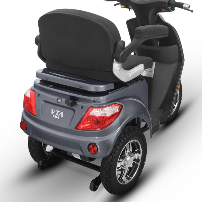 Triciclu electric 1000W, Voltarom VM4 Fara permis, 60V, 20Ah, viteza maxima 25 Km pe ora, Gri, Autonomie 50Km [7]