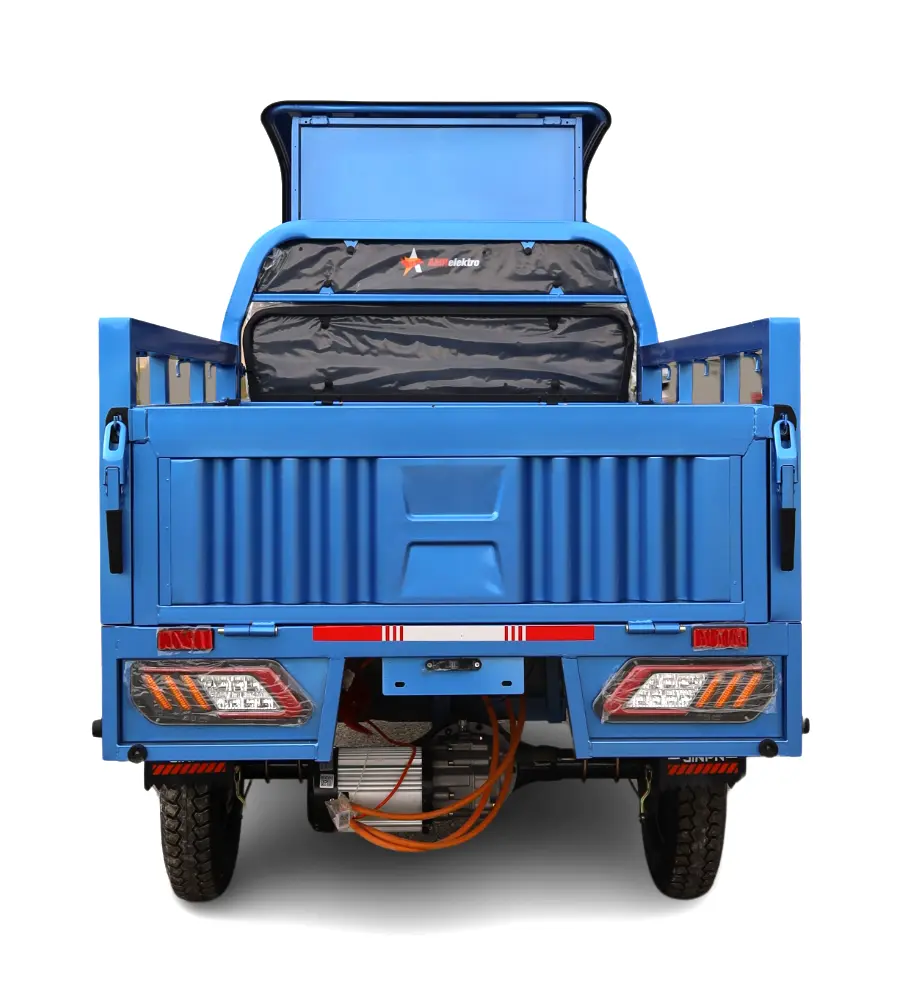 Triciclu electric AMR Dump cu cabina, basculabil la buton, 2000 W, 72V 58Ah , fara permis, autonomie 60 km [2]