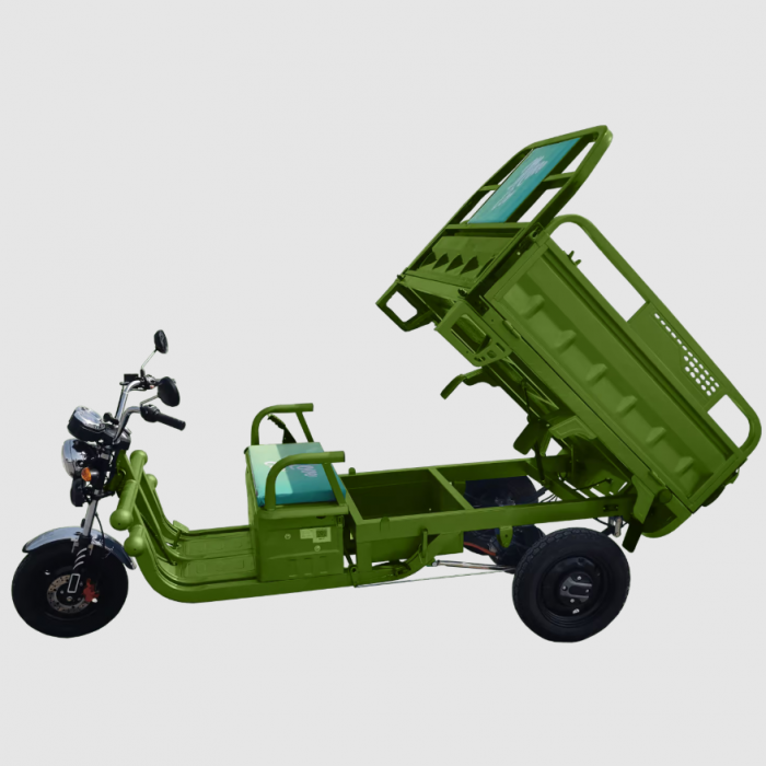 Triciclu electric omologat Cargo 500 EEC / 60V/45AH, cu permis, 43 km/h, autonomie 26/60 km, bena basculabila - Copie [1]