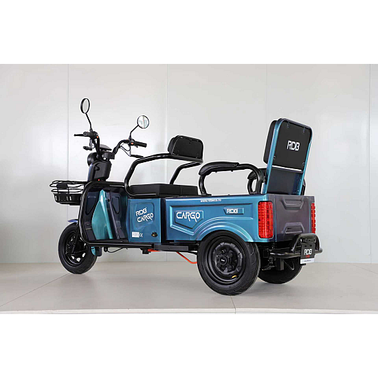 Triciclu Electric RDB CARGO, fara permis, 2000W, 25km/h, autonomie 55 km, 60V, 20Ah [12]