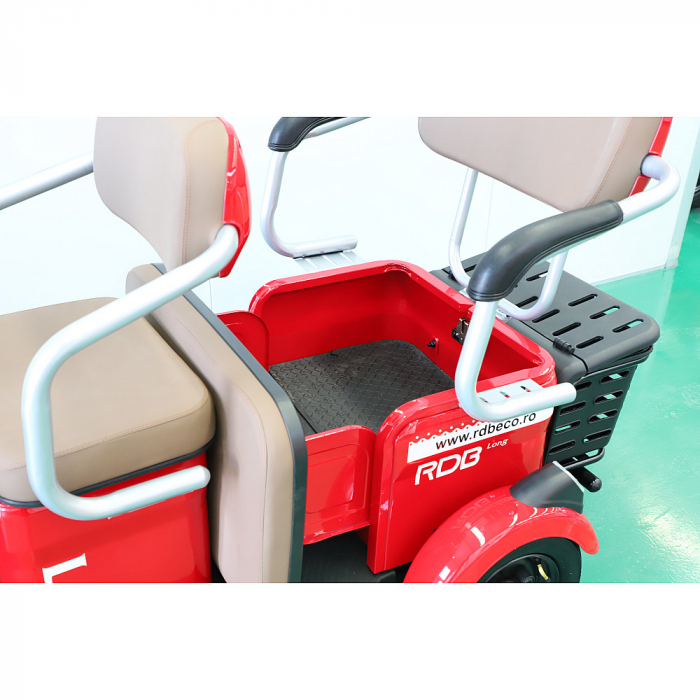 Triciclu Electric RDB LONG, fara permis, 2000W, 25km/h, autonomie 55 km, 60V, 20Ah [5]