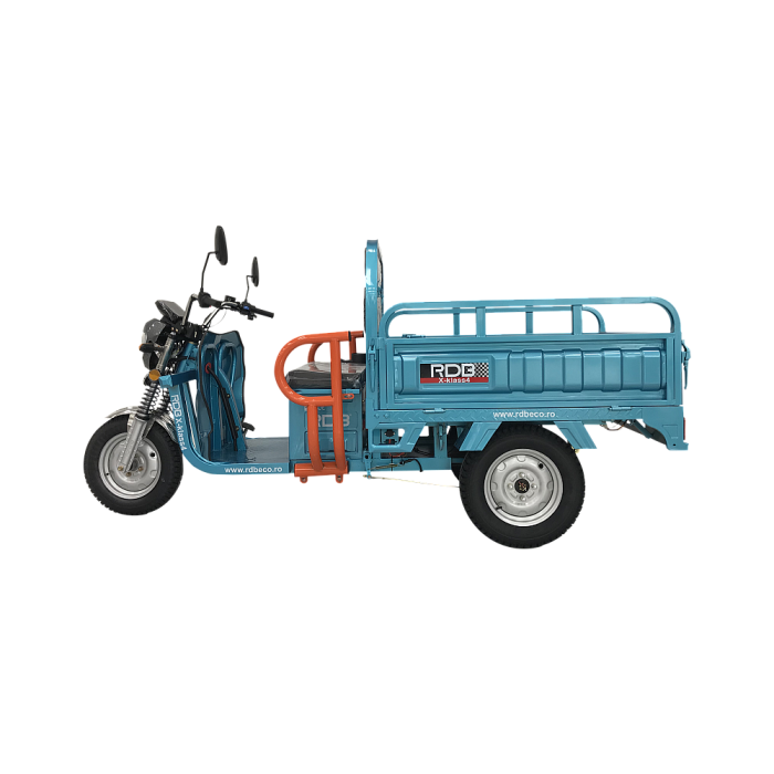 Triciclu electric RDB X-Klass4, 3500W, Fara permis, 25 km/h, autonomie 60 km, baterie 72V 32Ah, greutate maxima admisa 628 kg [14]