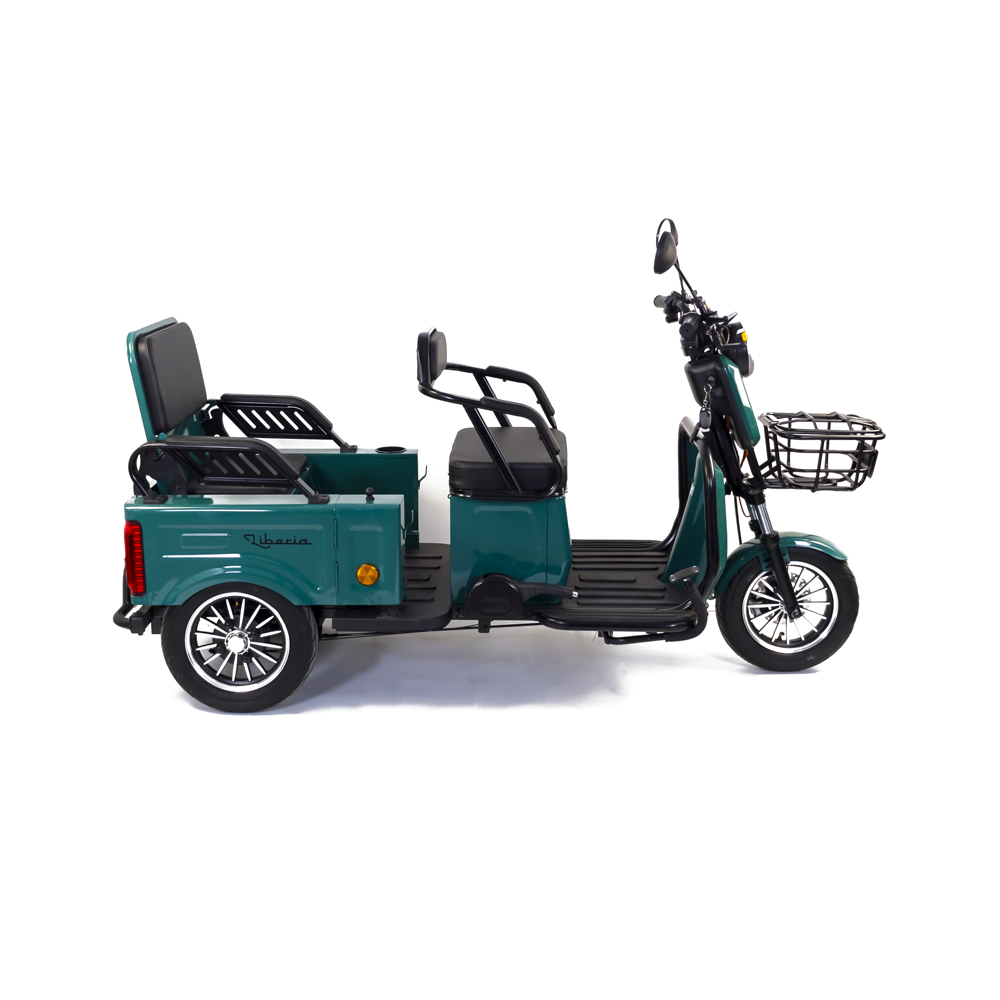 Triciclu electric Rotakt Liberia 1400W 25 km/h autonomie 48 km baterie plumb- acid 60V 20Ah greutate maxima 292 kg, Fara permis [2]