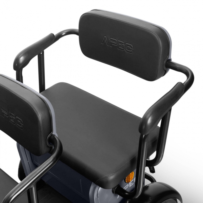 Triciclu electric Voltarom APM5, 60V, 20 AH, 1000W, Fara Permis, 25km/h, Gri, autonomie pana la 40km [6]