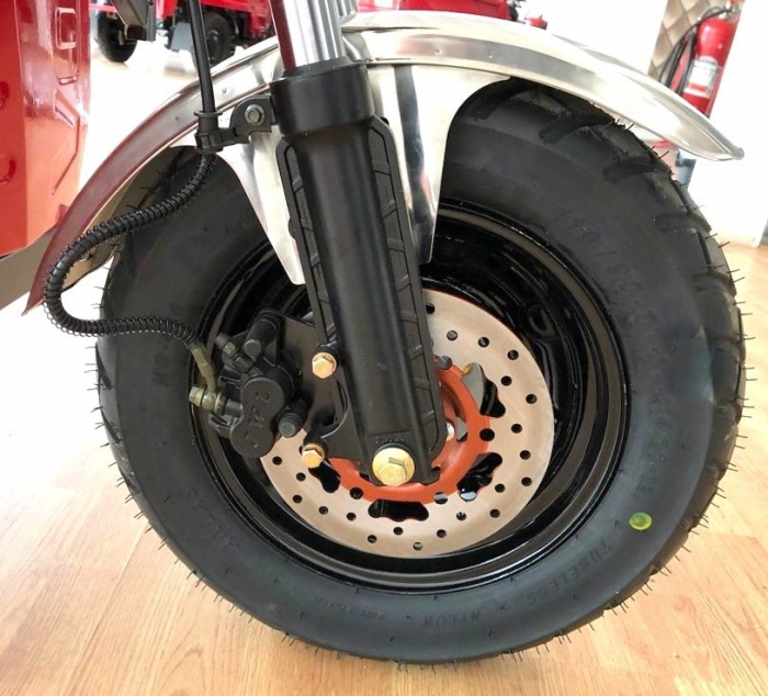 Triciclu Electric, Voltarom Hercules, FARA Permis, Tuk Tuk, Cu Cabină Motor 3900W, 72V, 120Ah, 120Km autonomie, Rosu [7]