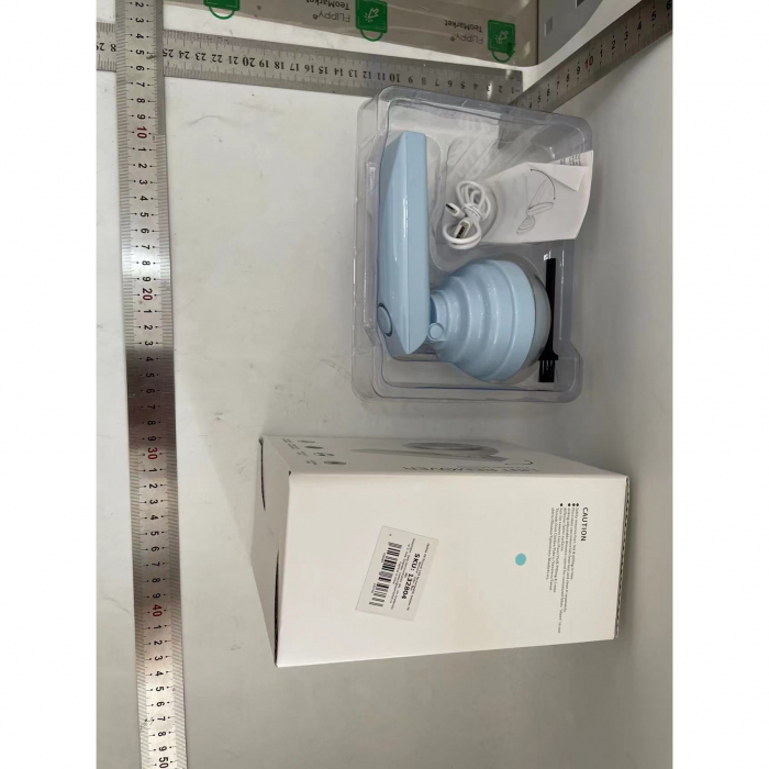 Aparat Pentru Curatat Scame, Par Si Praf, Flippy, Trimmer pentru Diferite Tipuri De Material, Cu Lame Din Otel Inoxidabil, Maner Flexibil, Incarcare Prin USB, 13x8 cm, Albastru [2]