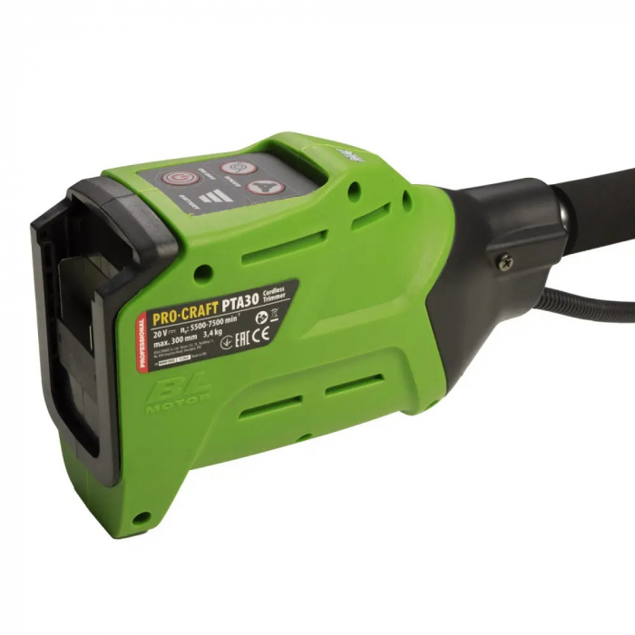 Trimmer pentru tuns iarba pe acumulator PROCRAFT PTA30 5500 – 7500 rpm NU contine acumulator si incarcator [8]