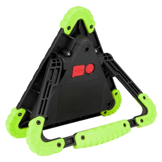 Triunghi Multifunctional de Avertizare, Flippy, Lanterna LED, Impermeabil IP65, 800 lm, 2 x AA, Functie Incarcare Telefon, USB si Micro USB, COB 33, Verde [6]