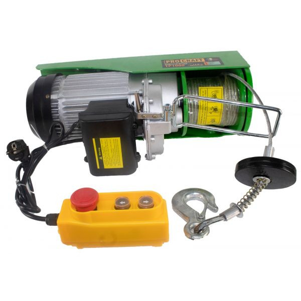 Troliu electric palan Procraft TP1000, 1600W, cu kit montare Greutate 1000kg [4]