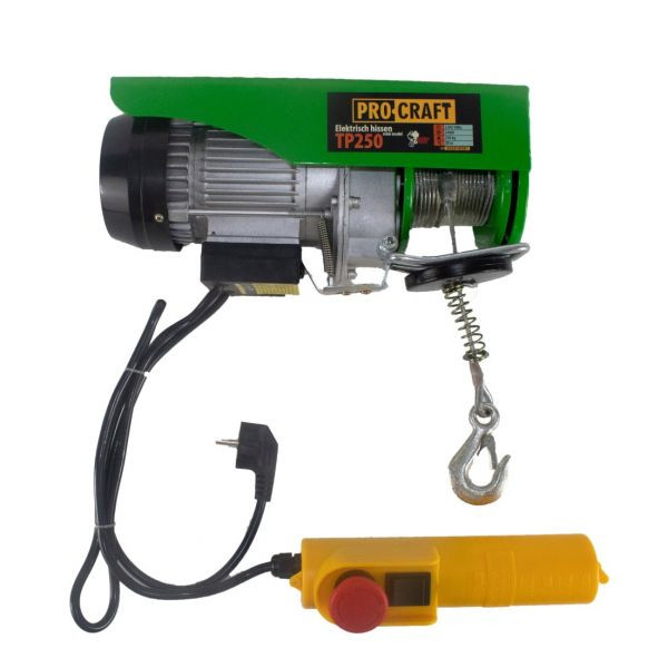 Troliu electric palan Procraft TP250, 510W, cu kit montare Greutate 250kg [1]