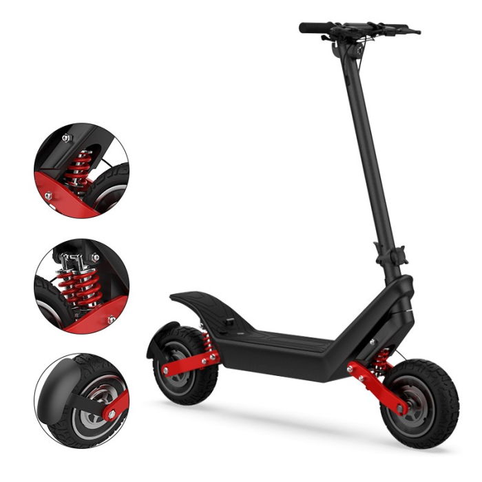 Trotineta electrica premium KIXIN X10, motor dual 500W, acumulator 48V si 18.2A, viteza maxima 25Km/h, sarcina maxima de incarcare 120 Kg [2]