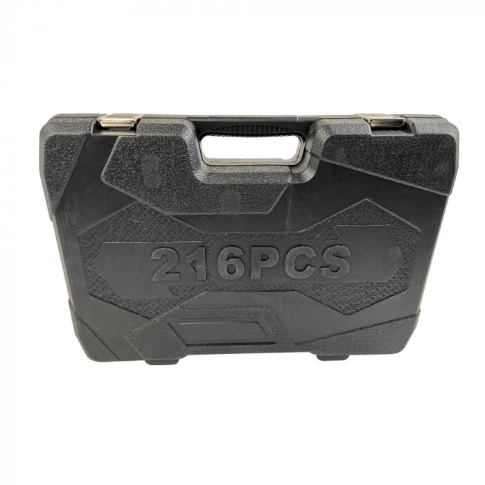 Trusa de 216 piese, crom vanadiu, biti si tubulare + Manusi [2]