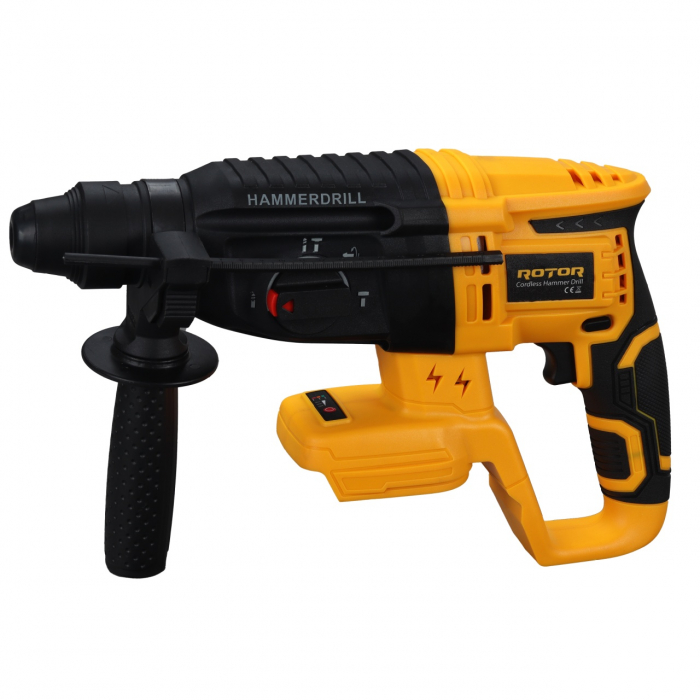 Trusa de scule 3 in 1 ROTOR RSET3, Rotopercutor ,Polizor unghiular, Autofiletanta 21V/3Ah [2]