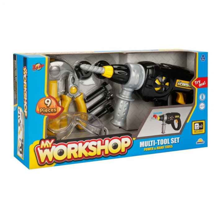 Trusa de scule cu bormasina, Zapp Toys, 9 piese [3]